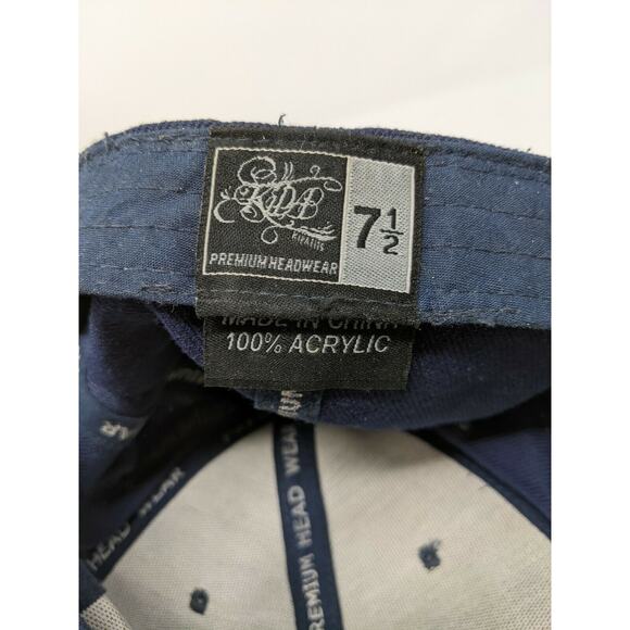 New Era Hat Cap New York Yankees MLB Size 7 1/2 Embroidered Logo Blue Baseball - Picture 11 of 12